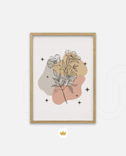 Floral Line Abstract