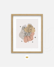 Floral Line Abstract