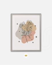 Floral Line Abstract