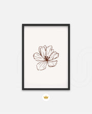Single Floral Lineart