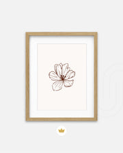 Single Floral Lineart
