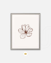 Single Floral Lineart
