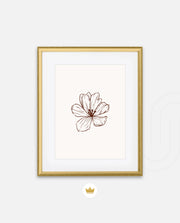 Single Floral Lineart