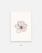 Single Floral Lineart