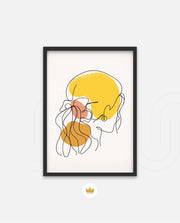 Abstract Face Lineart