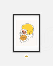 Abstract Face Lineart