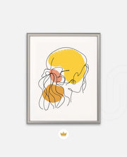 Abstract Face Lineart