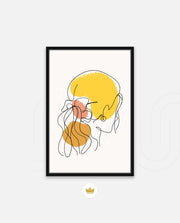 Abstract Face Lineart