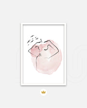 Watercolor Face Embrace
