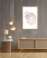 Watercolor Face Embrace
