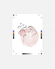 Watercolor Face Embrace