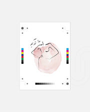Watercolor Face Embrace