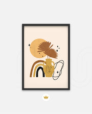 Boho Vase Face Art