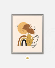 Boho Vase Face Art