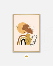 Boho Vase Face Art