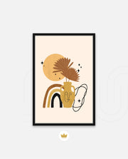Boho Vase Face Art
