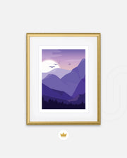 Purple Mountain Sunset