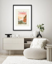 Autumn Watercolor Scene