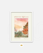 Autumn Watercolor Scene