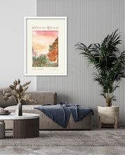 Autumn Watercolor Scene