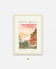 Autumn Watercolor Scene