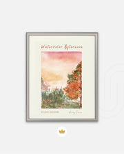 Autumn Watercolor Scene