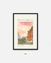 Autumn Watercolor Scene