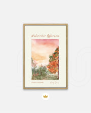 Autumn Watercolor Scene