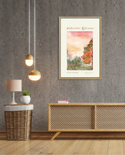 Autumn Watercolor Scene