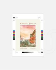 Autumn Watercolor Scene