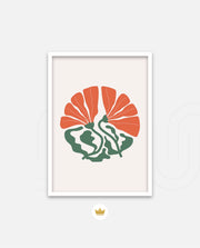 Coral Botanical Fan