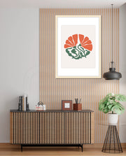 Coral Botanical Fan