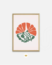 Coral Botanical Fan