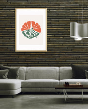 Coral Botanical Fan