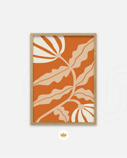 Tangerine Floral Flow