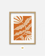 Tangerine Floral Flow