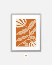 Tangerine Floral Flow