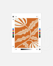 Tangerine Floral Flow
