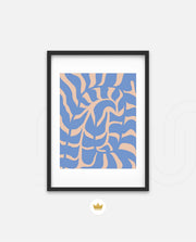 Periwinkle Botanical Waves