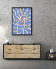 Periwinkle Botanical Waves