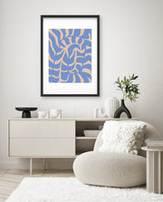 Periwinkle Botanical Waves