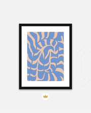 Periwinkle Botanical Waves