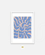 Periwinkle Botanical Waves