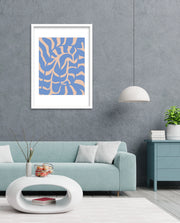 Periwinkle Botanical Waves