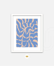 Periwinkle Botanical Waves