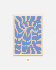 Periwinkle Botanical Waves