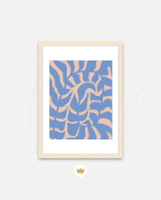 Periwinkle Botanical Waves