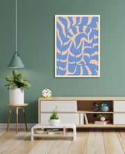 Periwinkle Botanical Waves
