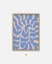 Periwinkle Botanical Waves