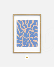 Periwinkle Botanical Waves